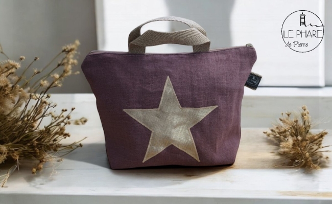 Trousse de toilette en lin