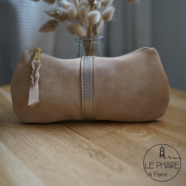 Trousse en cuir
