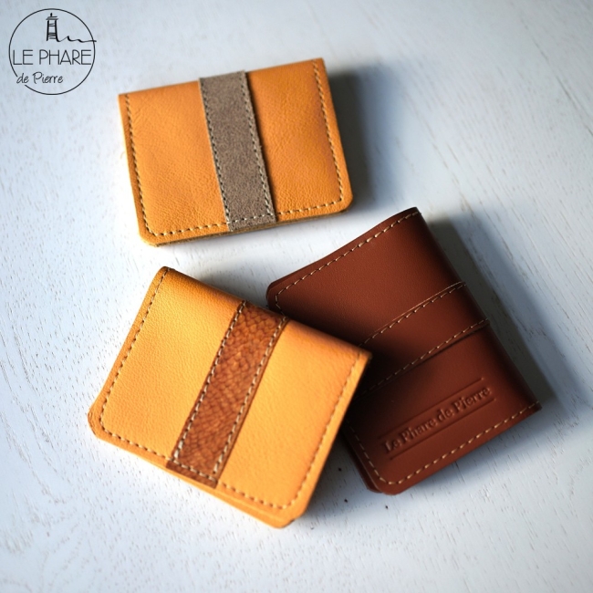 Porte-cartes en cuir