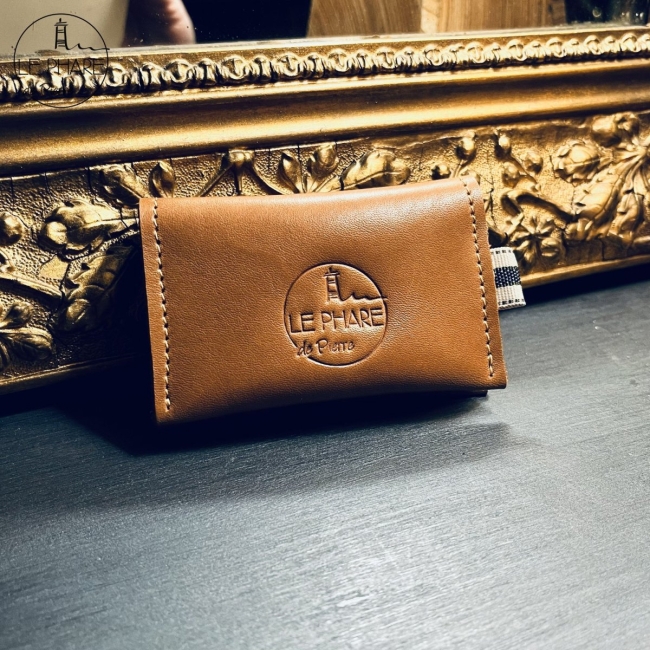 Porte-cartes en cuir