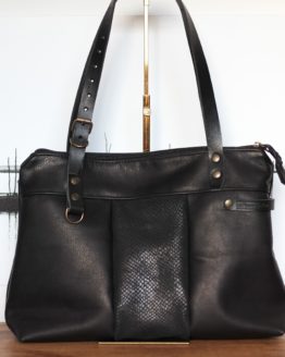 [SàM.21 01] Le Nadine cuir noir bande centrale python noir (4)_resultat