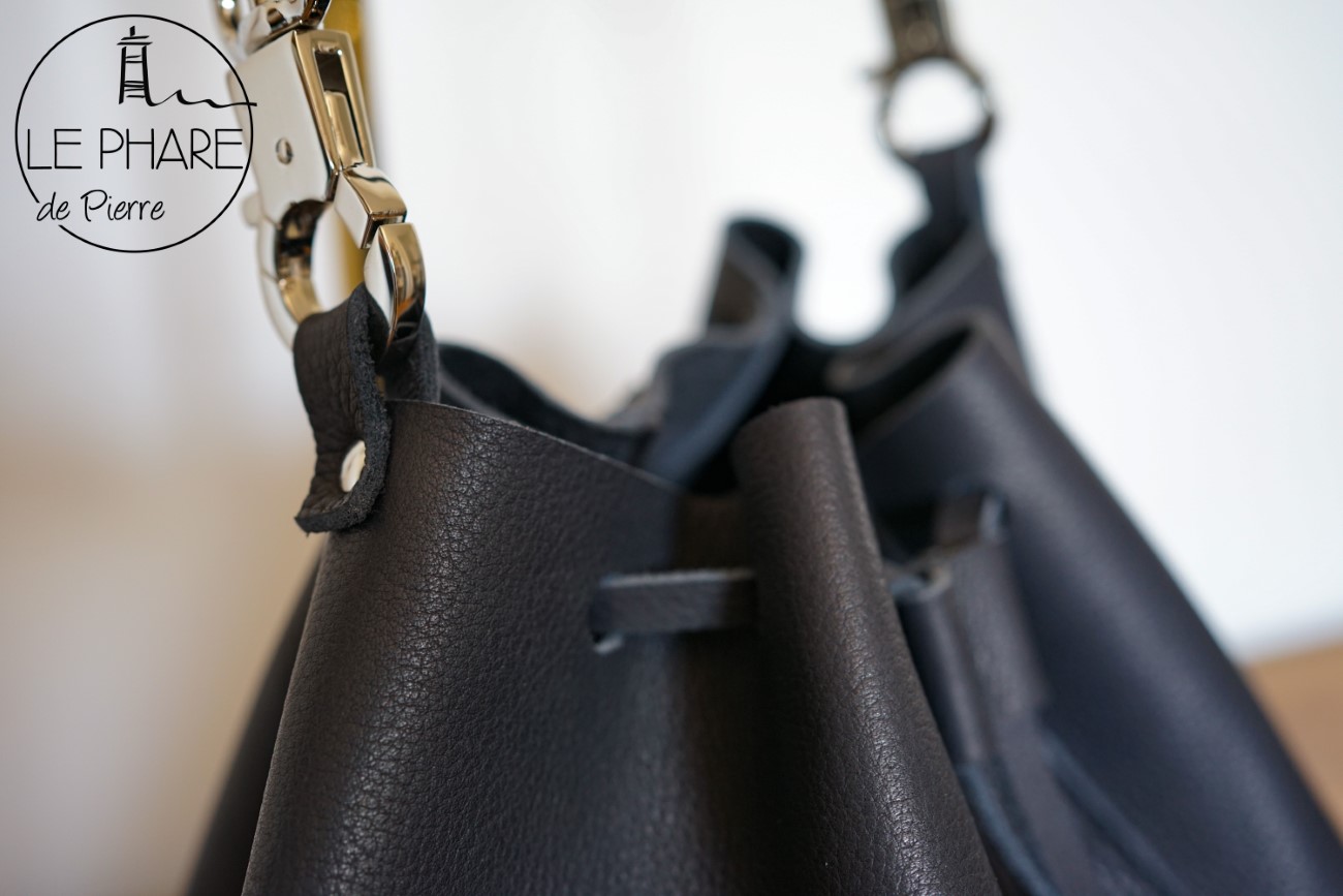 Sac seau en cuir top