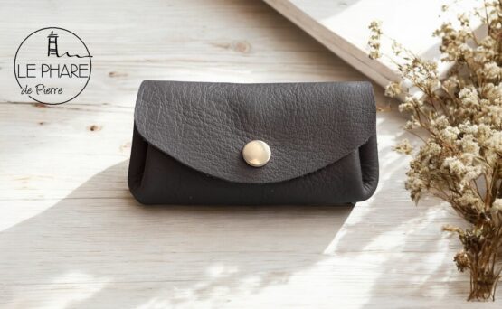 Porte-monnaie bourse gris